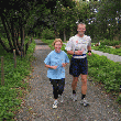 Annet en André in voorbereiding op de NYC Marathon